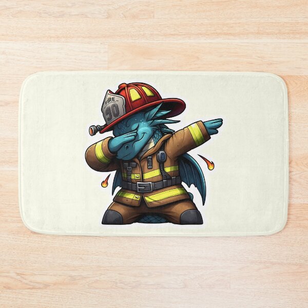 Item preview,   Dabbing Firefighter dragon  designed and sold by Animalpetslover.