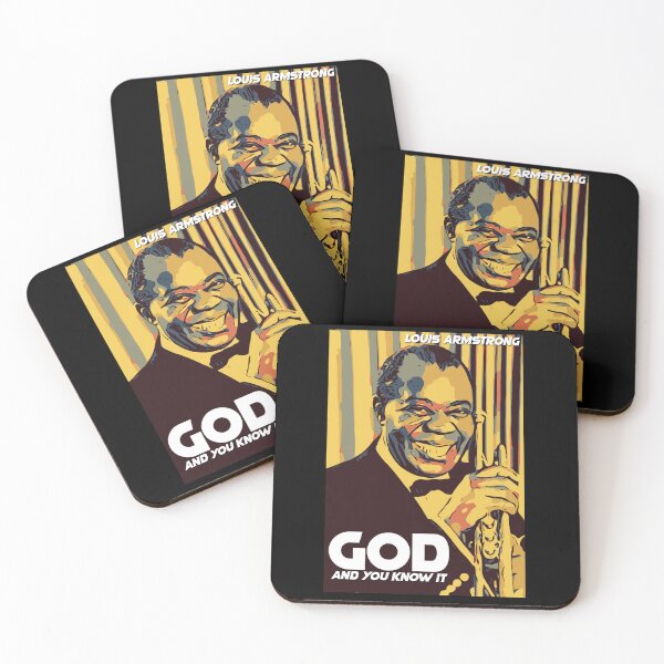 Item preview, Louis. GOD designed and sold by Corry Bros Jazz Stuff Shop.