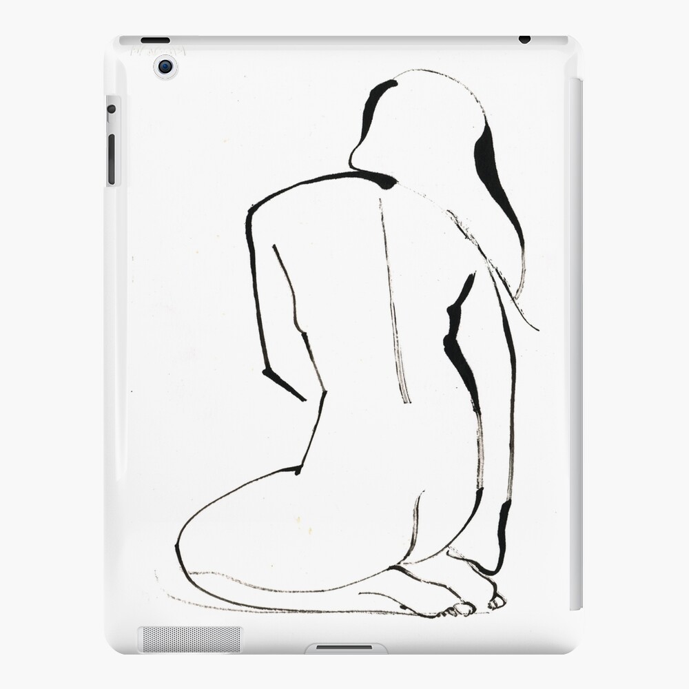 Nude Model Pose Drawing