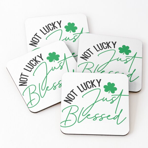 Item preview, Not Lucky Just Blessed Green Shamrock,St Patricks Day designed and sold by BotunPeony.