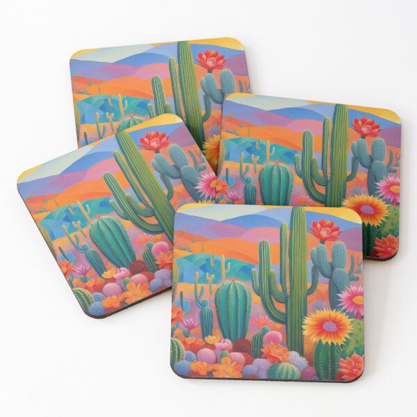 Item preview, Colorful cactus flowers designed and sold by M-Y-A-R-T-.