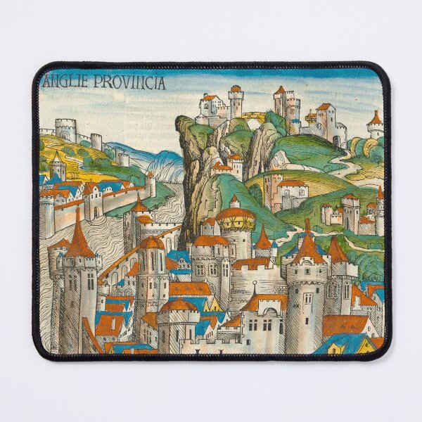 Item preview, Anglie Provincia England in The Nuremberg Chronicle 1493 - Medieval Manuscript Old Book designed and sold by Vintage-TM.