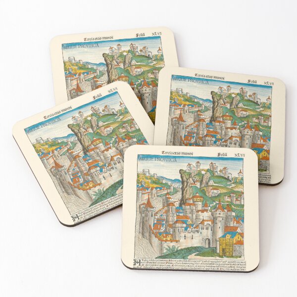 Item preview, Anglie Provincia England in The Nuremberg Chronicle 1493 - Medieval Manuscript Old Book designed and sold by Vintage-TM.