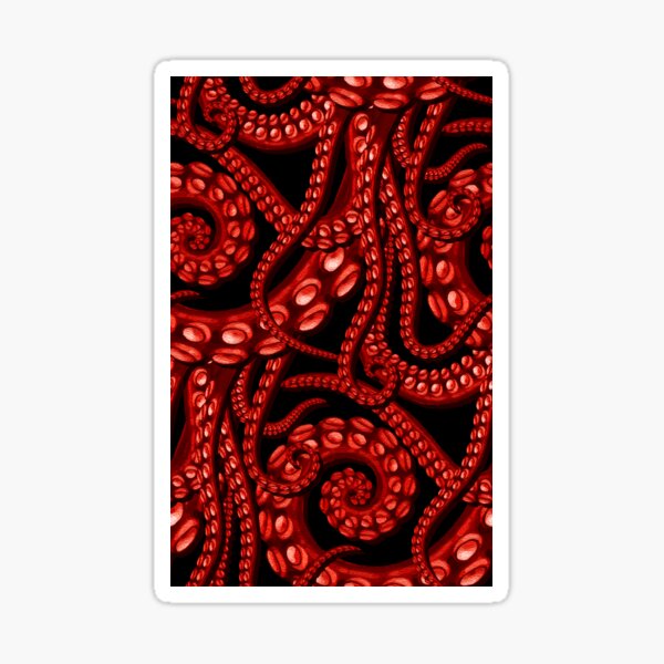 Kraken in Red Sticker