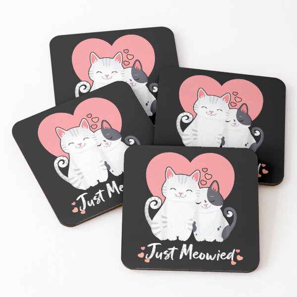 Item preview, Just Meowied - Married Cat Lover Couple designed and sold by YerrouDesing.