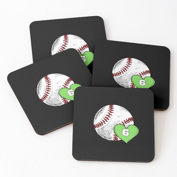 Item preview, Funny Baseball Mom numbers of fielding Positions Green heart Cool mothers day  designed and sold by MotivaChic.