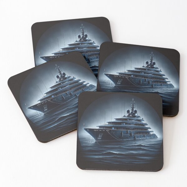 Item preview, Midnight Blue Yacht Nautical Mystique Realized designed and sold by ByDigitalDream.