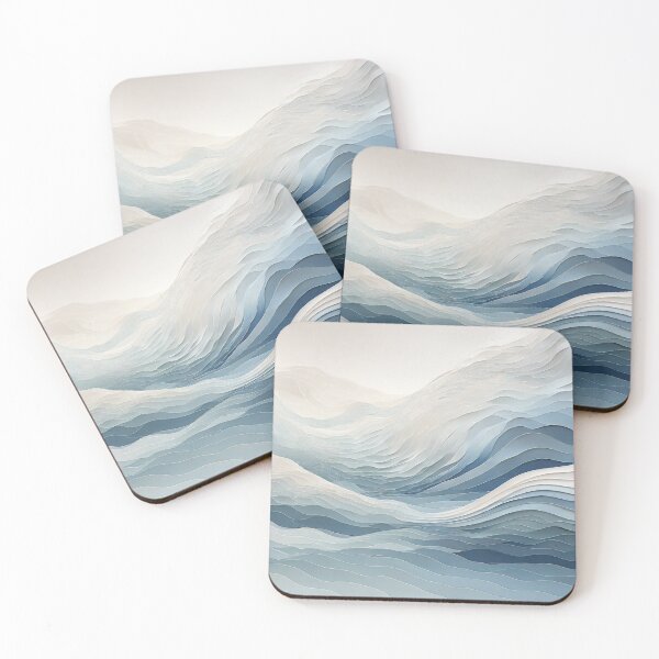 Item preview, Blue & White Wavy Gradient Colors designed and sold by TondoMeander.