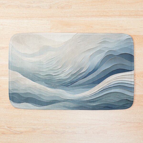 Item preview, Blue & White Wavy Gradient Colors designed and sold by TondoMeander.