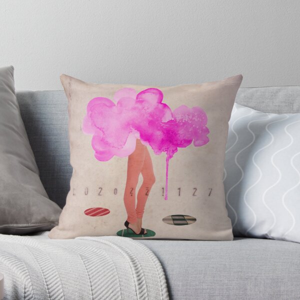Color Chaos Collection -- As It Goes Throw Pillow