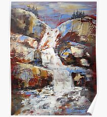 Fallendes Wasser Poster