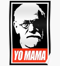 Sigmund Freud Yo MaMa Poster