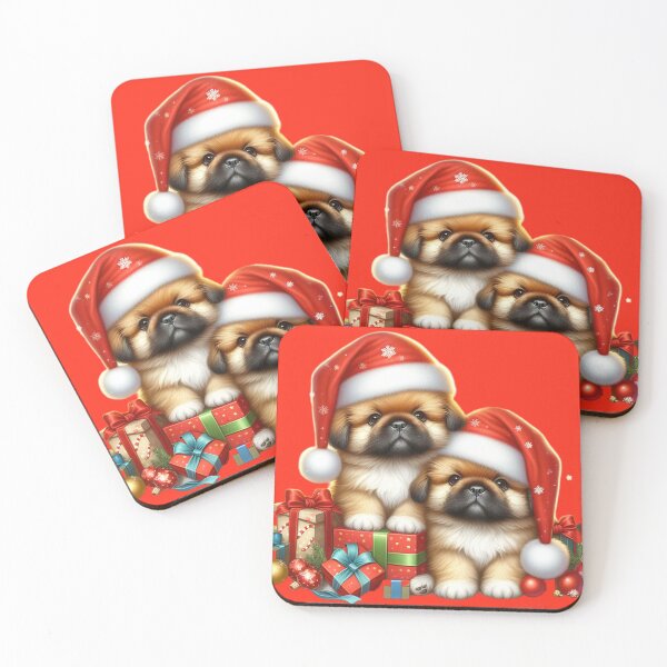 Item preview, Christmas style Pekingese breed dogs. designed and sold by moni0490.