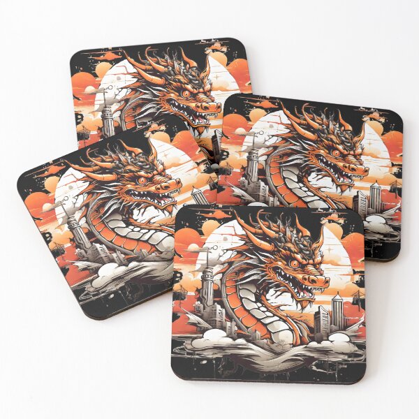 Item preview, Vintage Sunset Majesty: Red Dragon designed and sold by Mechanical-Artt.