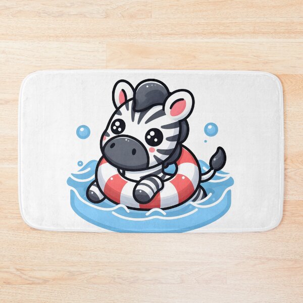 Item preview, Kawaii Zebra: A Lifebuoy designed and sold by CanvasCutie.