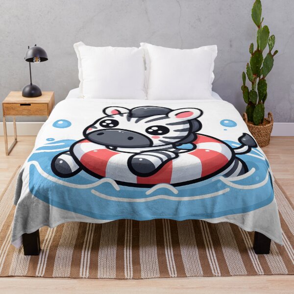 Item preview, Kawaii Zebra: A Lifebuoy designed and sold by CanvasCutie.