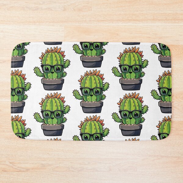 Item preview, Cute Nerd Cactus - Succulent Plant - Smiling Cactus - Potting Cactus Plants Wearing Glasses designed and sold by MyArt23.