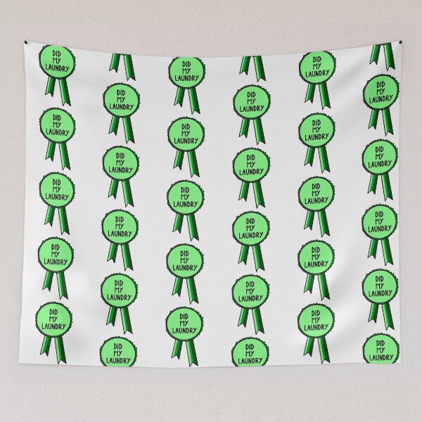 Item preview, Did My Laundry Ribbon Green  designed and sold by CJ Vanderbeek.