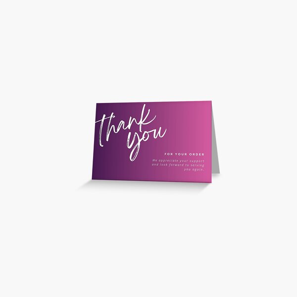 Item preview, Thank You For Your Order Card designed and sold by Miming.