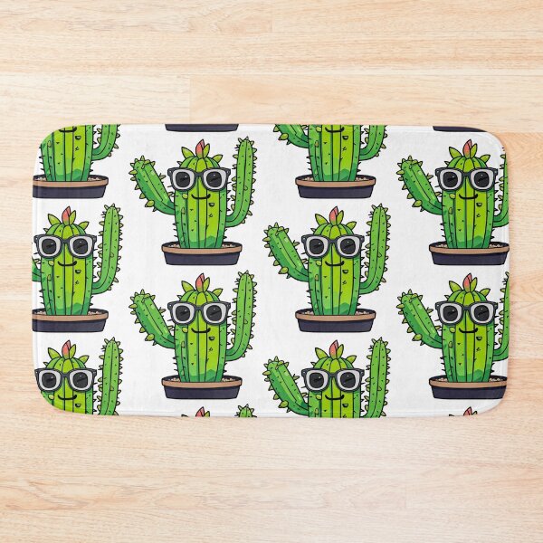 Item preview, Cute Nerd Cactus - Succulent Plant - Smiling Cactus - Potting Cactus Plants Wearing Glasses designed and sold by MyArt23.