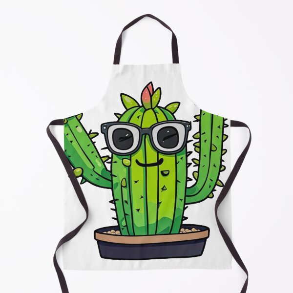 Item preview, Cute Nerd Cactus - Succulent Plant - Smiling Cactus - Potting Cactus Plants Wearing Glasses designed and sold by MyArt23.