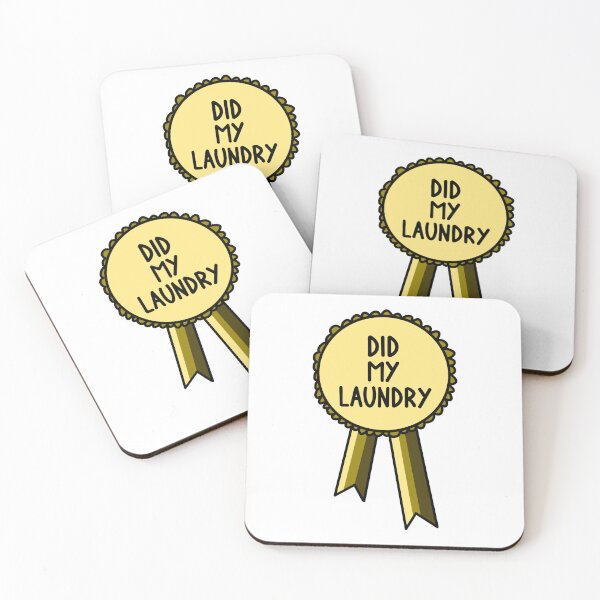 Item preview, Did My Laundry Ribbon Gold  designed and sold by CJ Vanderbeek.
