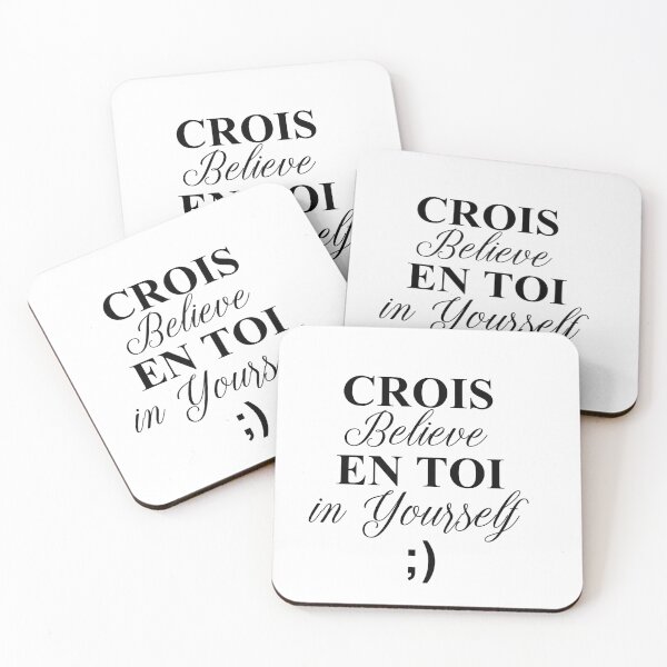 Item preview, 'Crois en toi/Believe in yourself' designed and sold by GoodNRG Boutique .