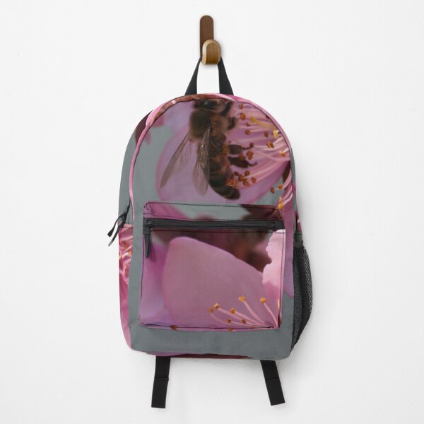 Item preview, Honey Bee On Open Peach Tree Blossom designed and sold by taiche.