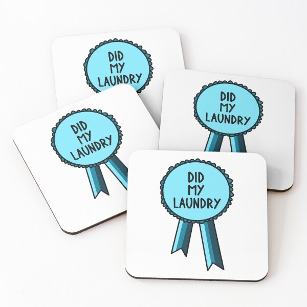 Item preview, Did My Laundry Ribbon Blue  designed and sold by CJ Vanderbeek.