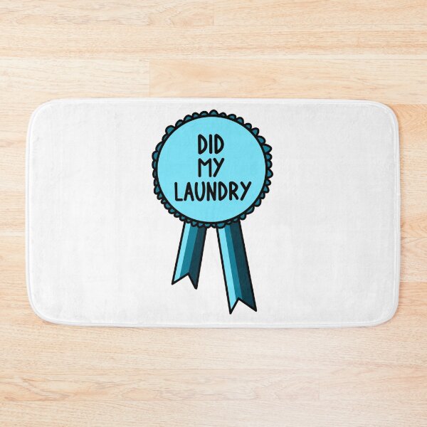 Item preview, Did My Laundry Ribbon Blue  designed and sold by CJ Vanderbeek.