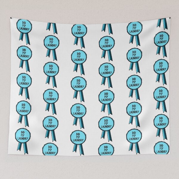 Item preview, Did My Laundry Ribbon Blue  designed and sold by CJ Vanderbeek.