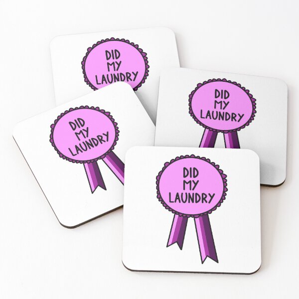 Item preview, Did My Laundry Ribbon Pink designed and sold by CJ Vanderbeek.