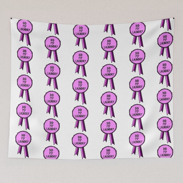 Item preview, Did My Laundry Ribbon Pink designed and sold by CJ Vanderbeek.