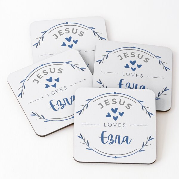 Item preview, Ezra - Jesus Loves Ezra / personalised name  designed and sold by Share-Blessings.