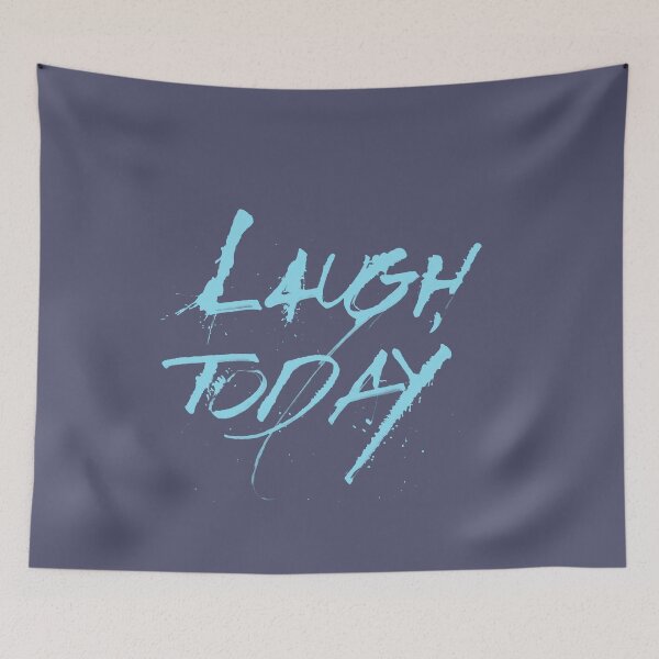 Item preview, Laugh today light blue designed and sold by Kinky-Woom.
