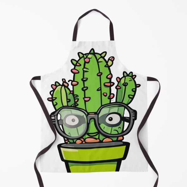 Item preview, Cute Nerd Cactus - Succulent Plant - Smiling Cactus - Potting Cactus Plants Wearing Glasses designed and sold by MyArt23.