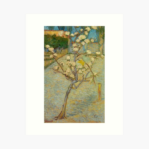 Artikel-Vorschau von Kleiner Birnbaum in Blüte, designt und verkauft von Retrografica.