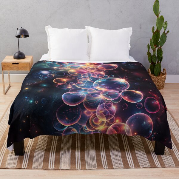 Galactic Bubbles Throw Blanket