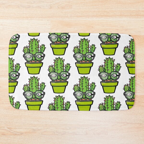 Item preview, Cute Nerd Cactus - Succulent Plant - Smiling Cactus - Potting Cactus Plants Wearing Glasses designed and sold by MyArt23.