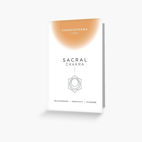 Sacral Chakra Greeting Card