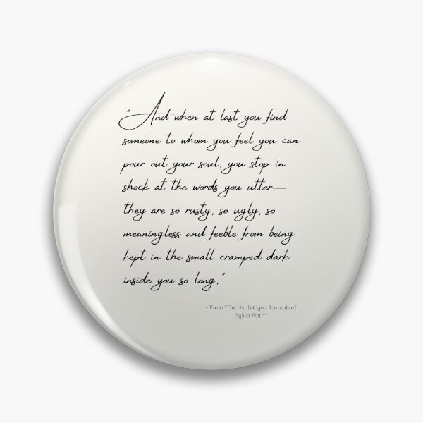 Item preview, A Quote about Love from "The Unabridged Journals of Sylvia Plath" designed and sold by Poemit.