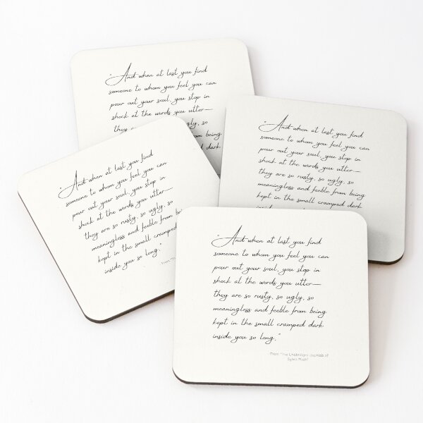 Item preview, A Quote about Love from "The Unabridged Journals of Sylvia Plath" designed and sold by Poemit.