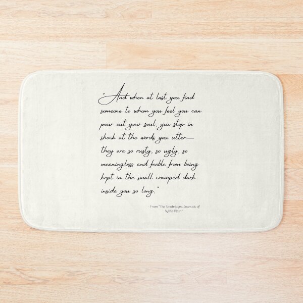 Item preview, A Quote about Love from "The Unabridged Journals of Sylvia Plath" designed and sold by Poemit.