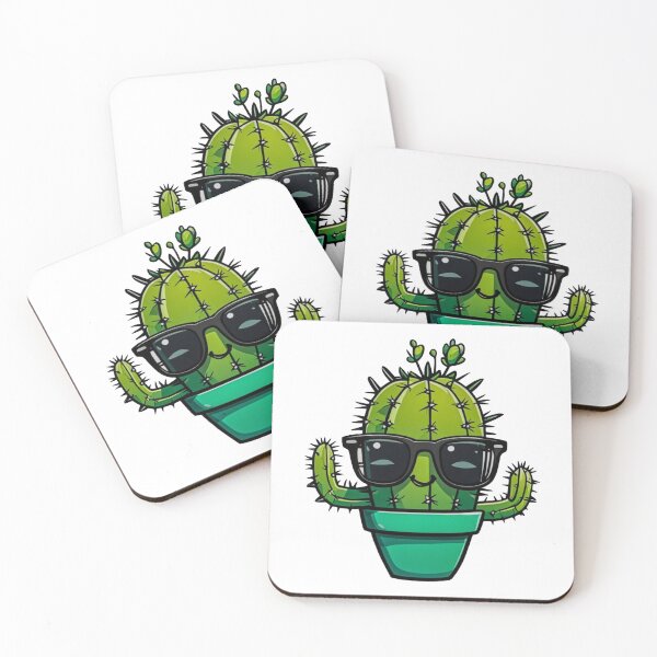 Item preview, Cute Cactus - Succulent Plant - Smiling Cactus - Potting Cactus Plants Wearing Sunglasses designed and sold by MyArt23.