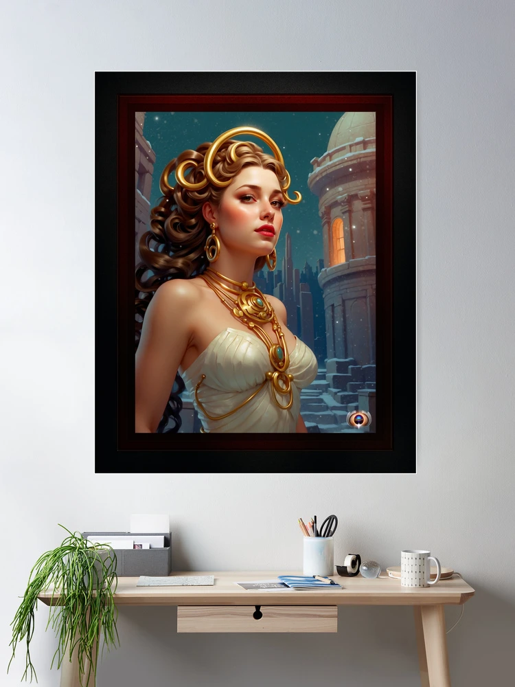 When The Snows Came Beautiful AI Concept Art by Xzendor7 Room Decor Poster Art Print