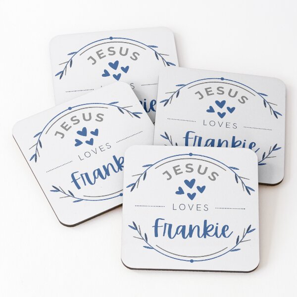 Artikelvorschau, Frankie - Jesus liebt Frankie / personalisierter Name entworfen und verkauft von Share-Blessings.