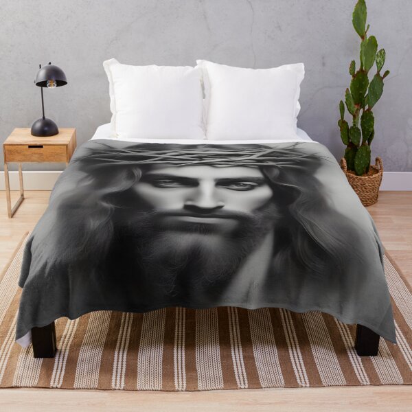 Item preview, black and white engraving with the figure of Jesus  designed and sold by bogfl.