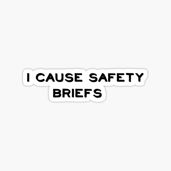 Item preview, i cause safety briefs designed and sold by sarina G.