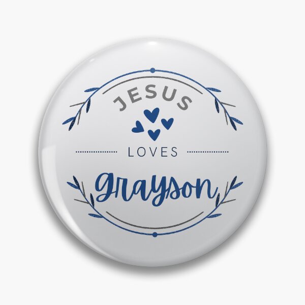 Item preview, Grayson - Jesus Loves Grayson / personalised name  designed and sold by Share-Blessings.