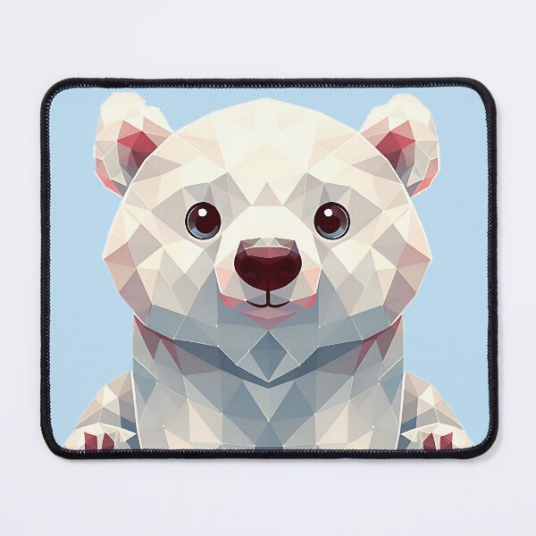 Item preview, Geometric Polar bear designed and sold by PenguinPalace.